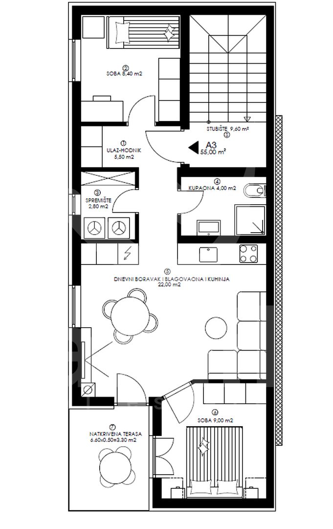ZWEI-ZIMMER-WOHNUNG IN EINEM NEUBAU IN PULA - EINE LAGE, DIE MEHR WERT IST